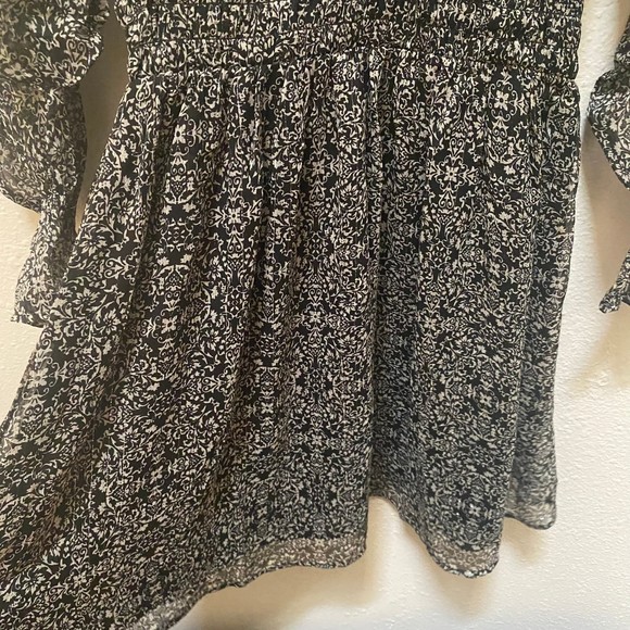 Mango Grace Abstract Ruffled Mini Dress - Picture 13 of 13